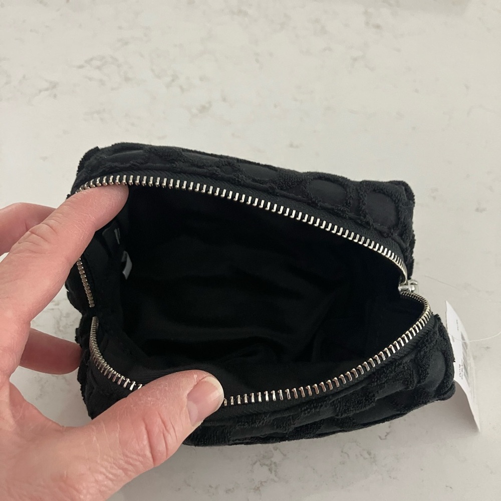 Coach Black Terry Signature Cosmetic Bag - Picture 4 of 5
